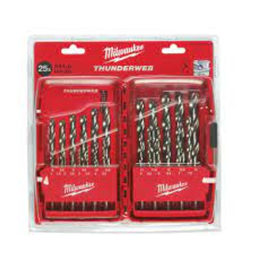 Milwaukee 4932352376 THUNDERWEB 25 Piece Hss-g Drill Bit Set - MonkeyTools Milwaukee 4932352376 THUNDERWEB 25 Piece Hss-g Drill Bit Set - MonkeyTools