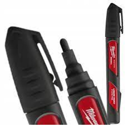Milwaukee 48223731 Milwaukee Inkzall Liquid Paint Marker - Black - MonkeyTools Milwaukee 48223731 Milwaukee Inkzall Liquid Paint Marker - Black - MonkeyTools