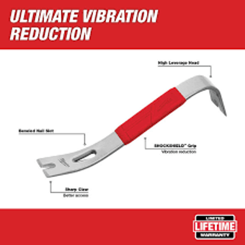 Milwaukee 15" Wrecking Bar - 4932478254 - MonkeyTools Milwaukee 15" Wrecking Bar - 4932478254 - MonkeyTools