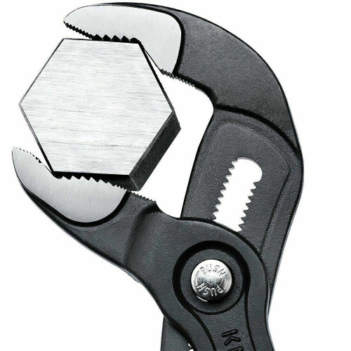 Knipex 87 01 250 Cobra Push-Button Waterpump Multi Grip Pliers Grips 250mm 10" - MonkeyTools