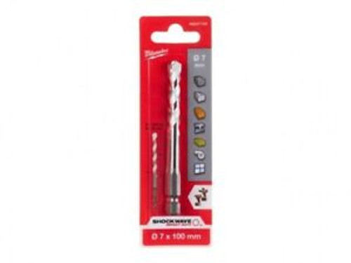 Milwaukee 4932471103 7.0mm x 100mm Multi Material Drill Bit - MonkeyTools Milwaukee 4932471103 7.0mm x 100mm Multi Material Drill Bit - MonkeyTools