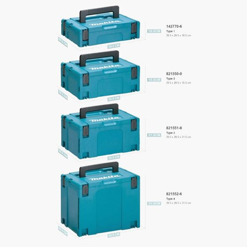 MAKITA 821550-0 MAKPAC CONNECTOR STACKING CASE TYPE 2 (NO INLAY) - MonkeyTools