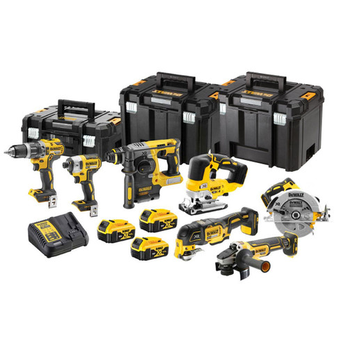 Dewalt DCK755P3T 18V Brushless 7 Piece Power Tool Kit with 3 x 5.0Ah Batteries - MonkeyTools