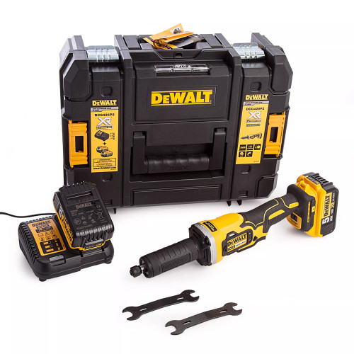 Dewalt DCG426P2 18V XR Brushless 125mm Die Grinder 2 x 5.0Ah Batteries - MonkeyTools