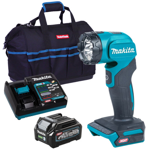 Makita ML001G 40V LED Flashlight Torch With 1 x 2.5Ah Battery Charger & Bag - MonkeyTools