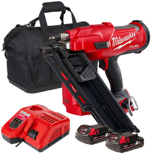 Milwaukee M18FFN-0C 18V Brushless First Fix Framing Nailer with 2 x 2.0Ah Batteries Charger & Bag Milwaukee M18FFN-0C 18V Brushless First Fix Framing Nailer with 2 x 2.0Ah Batteries Charger & Bag