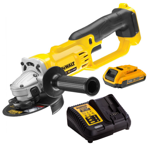 DeWalt DCG412N 18V 125mm Angle Grinder with 1 x 2.0Ah Battery & Charger DeWalt DCG412N 18V 125mm Angle Grinder with 1 x 2.0Ah Battery & Charger
