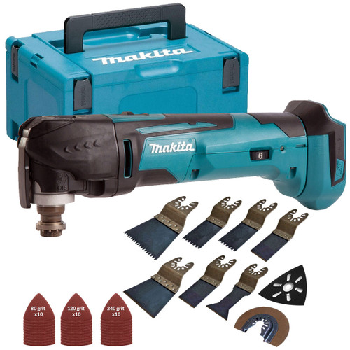Makita DTM51Z LXT 18V Oscillating Multitool with 39 Piece Accessories Set & Makpac Case - MonkeyTools