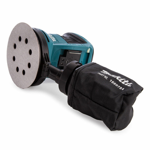 Makita DBO180Z 18V 125mm Random Orbit Sander with Makpac Type 3 Case