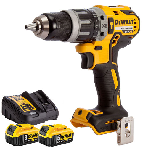 Dewalt DCD796N 18v Brushless 2 Speed Combi Drill With 2 x 5.0Ah Batteries & Charger - MonkeyTools
