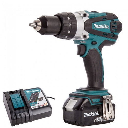 Makita DHP458Z 18V Cordless Combi Drill with 1 x 5.0Ah Battery & Charger - MonkeyTools