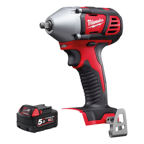 Milwaukee M18BIW38-0 18V 3/8" Compact Impact Wrench with 1 x 5.0Ah Battery Milwaukee M18BIW38-0 18V 3/8" Compact Impact Wrench with 1 x 5.0Ah Battery