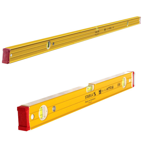 Stabila 96-2 Double Plumb Ribbed Box Section Level 1800mm & 600mm - MonkeyTools Stabila 96-2 Double Plumb Ribbed Box Section Level 1800mm & 600mm - MonkeyTools