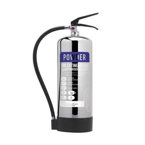 Contempo 6kg Powder Extinguisher - Stainless Steel