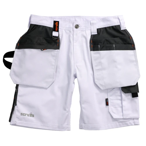 Scruffs Worker Plus Holster Shorts - White