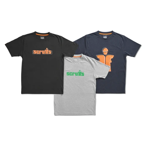 Scruffs Houghton Worker T-Shirt - 3 Pack