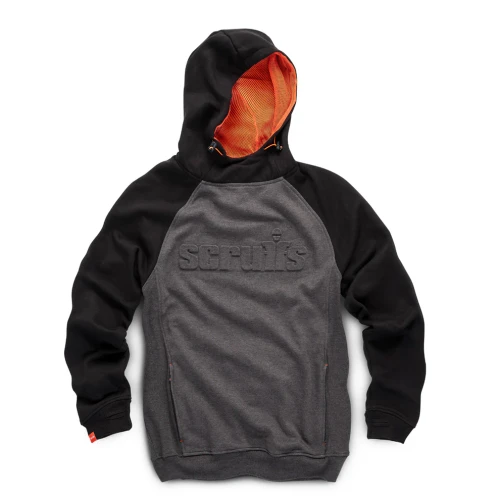 Scruffs Embossed Logo Hoodie - Graphite