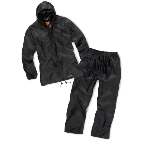 Scruffs Waterproof Rainsuit - Black