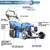 Hyundai HYM480SPR 139cc Petrol Roller Lawn mower 19"/48cm - MonkeyTools