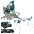 Makita DLS110Z 18V / 36V Brushless Mitre Saw With 2 x 4.0Ah Batteries Charger & Stand - MonkeyTools Makita DLS110Z 18V / 36V Brushless Mitre Saw With 2 x 4.0Ah Batteries Charger & Stand - MonkeyTools