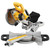 Dewalt DCS365M2 18V XPS 184mm Mitre Saw 2 x 4.0Ah Battery Charger & Leg Stand - MonkeyTools