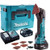 Makita DTM51ZJX7 18V Oscillating Multi Tool Cutter With 2 x 5.0Ah Batteries & Charger In Case - MonkeyTools