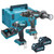 Makita DK0176G205 40V XGT Combi Drill & Impact Driver With 2 x 2.5Ah Batteries Charger & Case - MonkeyTools