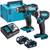 Makita DLX2131TJ 18V LXT Twin Kit 2 x 5.0Ah Batteries with 100 Piece Drill Set - MonkeyTools