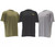 DEWALT PERFORMANCE SHORT SLEEVE T-SHIRT BLACK, GUNSMOKE & GREY LARGE 45" CHEST 3 PACK - MonkeyTools