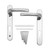 MILA PROLINEA DOOR HANDLE PAIR POLISHED CHROME - MonkeyTools MILA PROLINEA DOOR HANDLE PAIR POLISHED CHROME - MonkeyTools