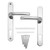 MILA PROLINEA LEVER DOOR HANDLES TYPE B PAIR POLISHED CHROME - MonkeyTools MILA PROLINEA LEVER DOOR HANDLES TYPE B PAIR POLISHED CHROME - MonkeyTools