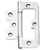 POLISHED CHROME FLUSH HINGES 76MM X 33MM 2 PACK - MonkeyTools POLISHED CHROME FLUSH HINGES 76MM X 33MM 2 PACK - MonkeyTools