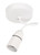 CRABTREE CAPITAL 6" PENDANT SET LIGHT FITTING BC WHITE 3 1/2" - MonkeyTools