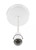 MK 6" PENDANT SET LIGHT FITTING BC WHITE 3 1/2" - MonkeyTools