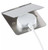 KNIGHTSBRIDGE FPR7UBCW 13A 1-GANG UNSWITCHED FLOOR SOCKET BRUSHED CHROME WITH WHITE INSERTS - MonkeyTools