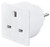 MASTERPLUG 13A UNFUSED TRAVEL ADAPTOR WHITE - MonkeyTools