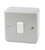 MK METALCLAD PLUS 10AX 1-GANG 2-WAY METAL CLAD LIGHT SWITCH WITH WHITE INSERTS - MonkeyTools
