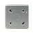 BRITISH GENERAL 13A UNSWITCHED METAL CLAD PASSIVE FUSED SPUR & FLEX OUTLET WITH WHITE INSERTS - MonkeyTools