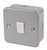 10AX 1-GANG 2-WAY METAL CLAD SWITCH WITH WHITE INSERTS - MonkeyTools