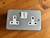 13A 2-GANG SP SWITCHED METAL CLAD SOCKET WITH WHITE INSERTS - MonkeyTools
