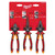 Milwaukee VDE Pliers 3pc Set Diagonal Cutter, Long Round Nose Plier, Combi Plier 4932464575 - MonkeyTools