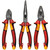 Milwaukee VDE Pliers 3pc Set Diagonal Cutter, Long Round Nose Plier, Combi Plier 4932464575 - MonkeyTools