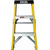 Excel Electricians Fibreglass Step Ladder 3 Tread 0.76m Heavy Duty - MonkeyTools Excel Electricians Fibreglass Step Ladder 3 Tread 0.76m Heavy Duty - MonkeyTools