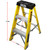 Excel Electricians Fibreglass Step Ladder 3 Tread 0.76m Heavy Duty - MonkeyTools Excel Electricians Fibreglass Step Ladder 3 Tread 0.76m Heavy Duty - MonkeyTools