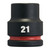 SOCKET IMPACT HEXAGONAL 3/4” METRIC SIZE: 21MM SHORT 1PC - MonkeyTools
