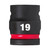 Milwaukee 19mm Shockwave Impact Duty 1/2" Drive Impact Socket 28.5mm Diameter 4932480313 - MonkeyTools