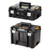 DEWALT DWST1-71195K TSTAK VI DEEP TOOL STORAGE BOX & TSTAK II SUITCASE FLAT TOP TOOL STORAGE BOX TWIN KIT - MonkeyTools