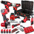 Milwaukee 12V Cordless 8 Piece Tool Kit with 4 x 2.0Ah Batteries & Charger T4TKIT-16550