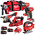 Milwaukee 18V Cordless 6 Piece Tool Kit with 3 x 5.0Ah Batteries & Charger in Bag T4TM-17 - MonkeyTools