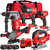 Milwaukee 18V Cordless 5 Piece Tool Kit with 3 x 5.0Ah Batteries & Charger in Bag T4TM-14 - MonkeyTools